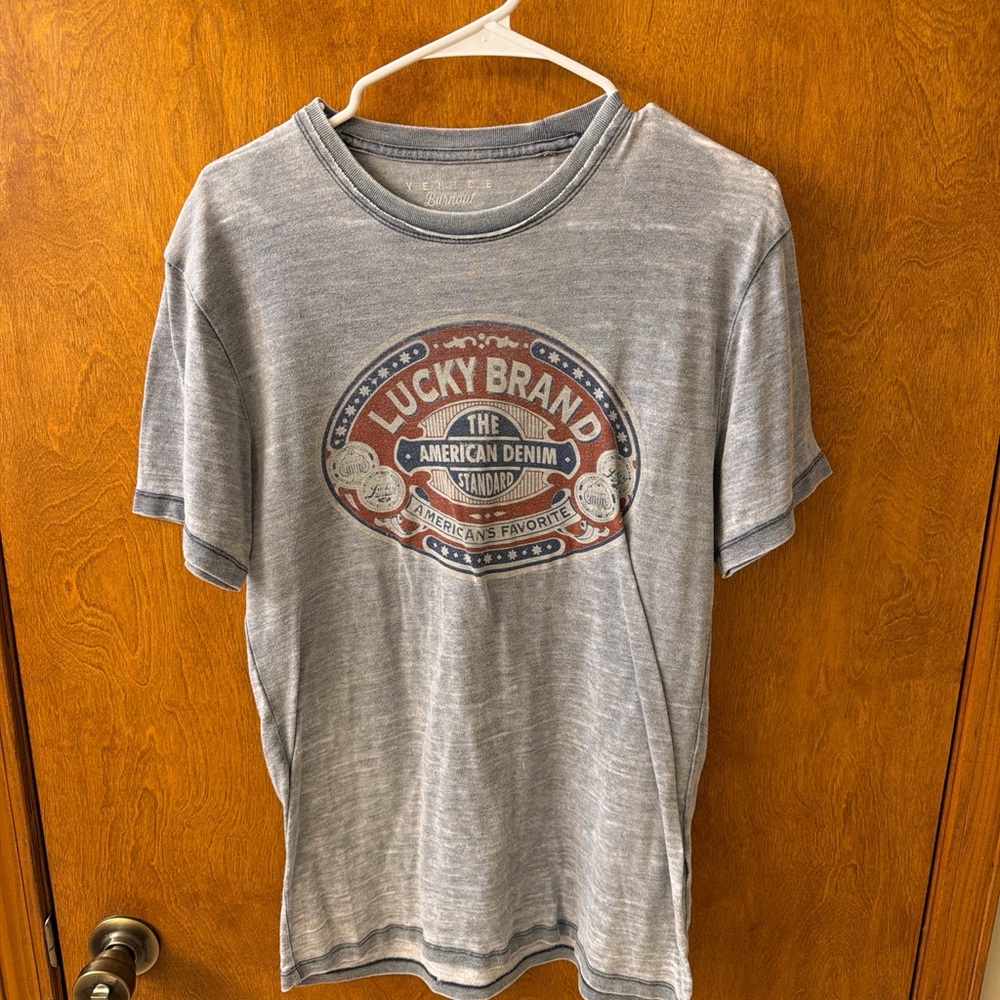 Lucky Brand Blue Graphic Tee